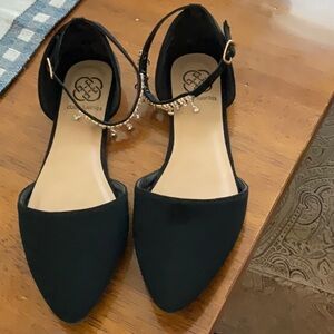 Daisy Fuentes Black Suede Shoes